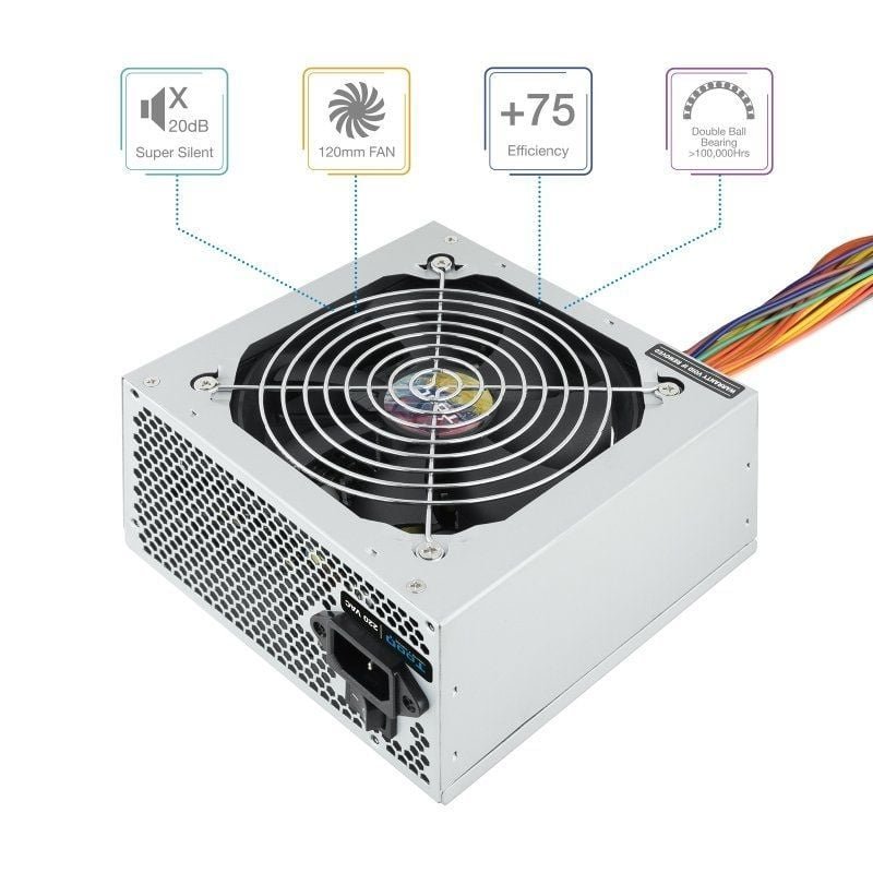 Fuente de Alimentación TooQ TQAPOLO-500SP/ 500W/ Ventilador 12cm - изображение 2