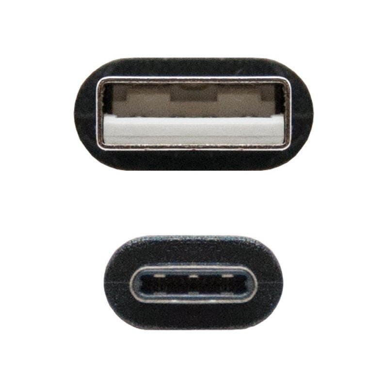 Cable USB 2.0 Nanocable 10.01.2103/ USB Macho - USB Tipo-C Macho/ 3m/ Negro - изображение 3