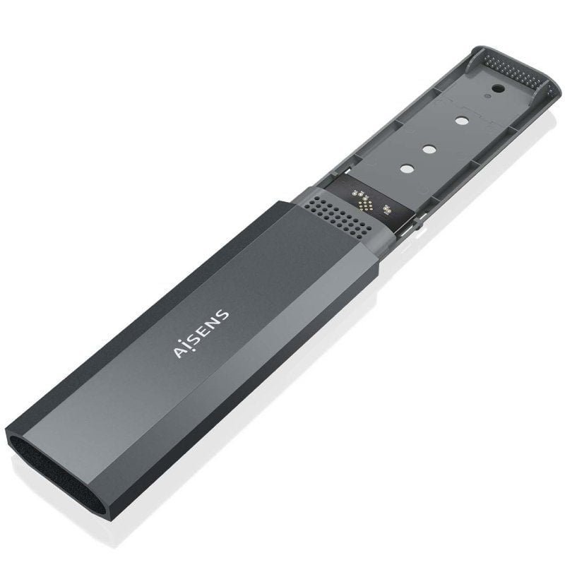 Caja Externa para Disco SSD M.2 NVMe Aisens ASM2-029GR/ USB 3.2/ Sin tornillos - изображение 2