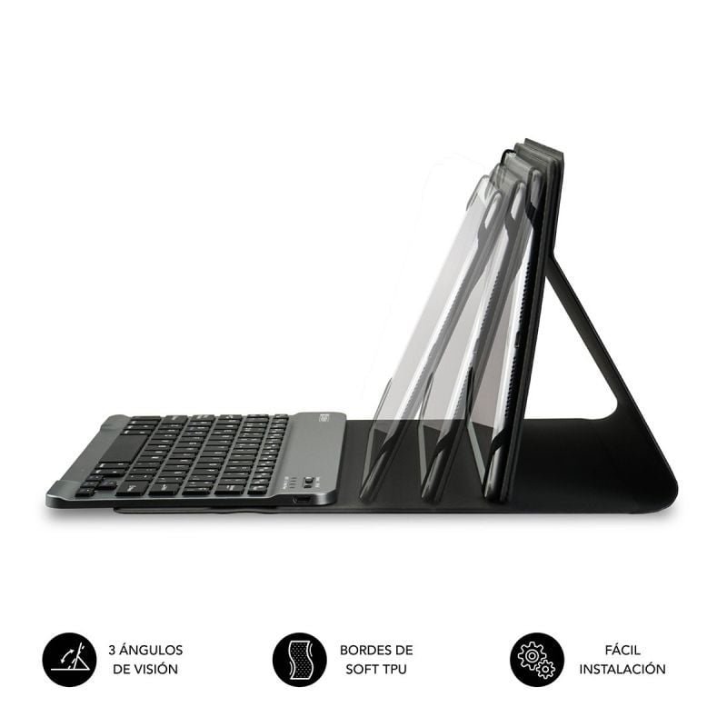 Funda con Teclado Subblim Keytab Pro Bluetooth para Tablets de 10.1"-10.8"/ Roja - изображение 4