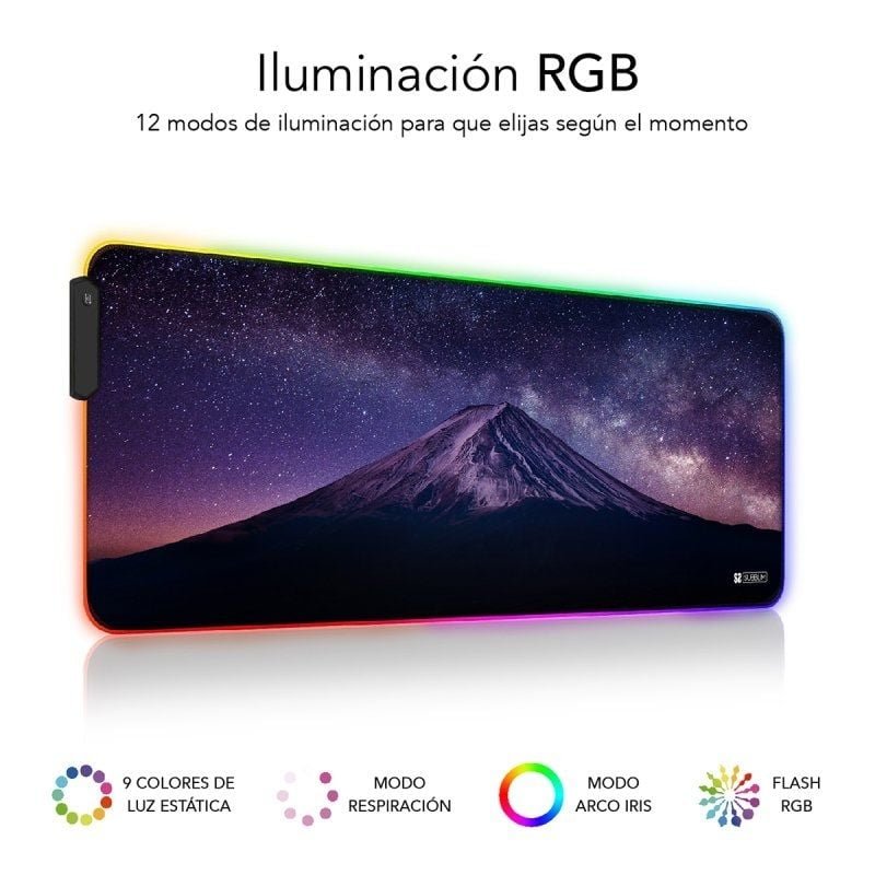 Alfombrilla Subblim SUBMP-02RGB11 LED RGB Montaña XL/ 800 x 300 x 4 mm - изображение 2