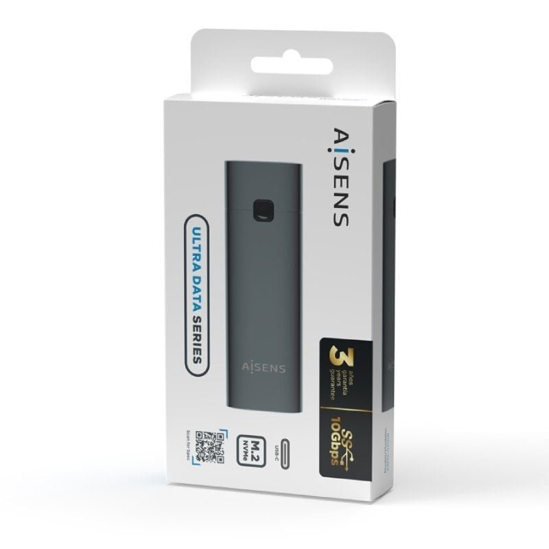 Caja Externa para Disco SSD M.2 NVMe Aisens ASM2-021GR/ USB 3.1 Gen2/ Sin Tornillos - изображение 4
