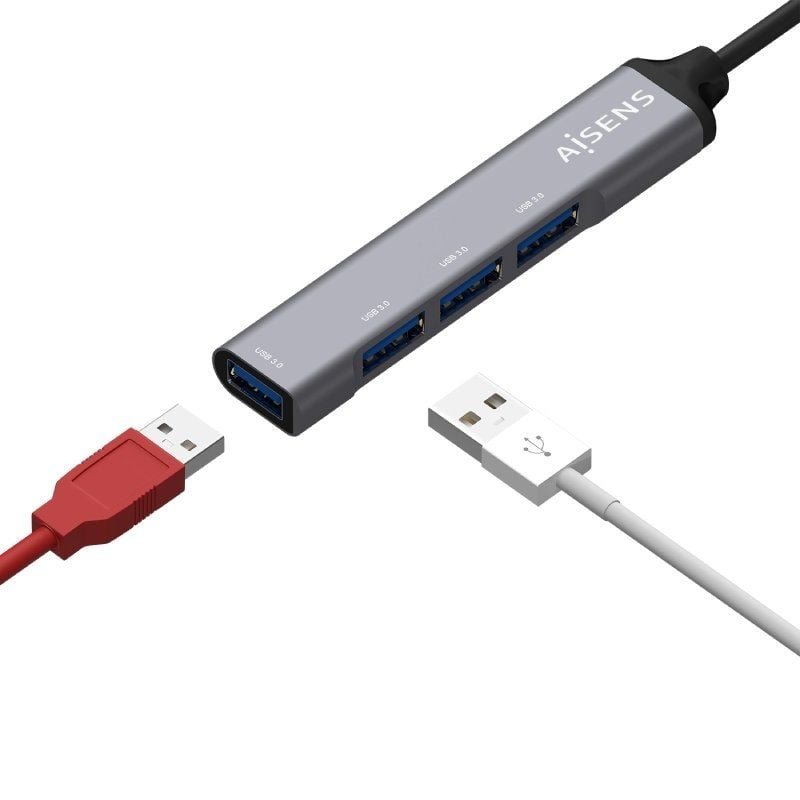 Hub USB Tipo-C Aisens A109-0541/ 4xUSB - изображение 3