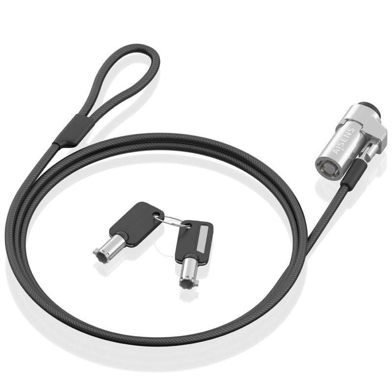 Cable de Seguridad Tipo NANO para Portátiles Aisens ASLK-D45K06-BK/ 1.5m - изображение 2
