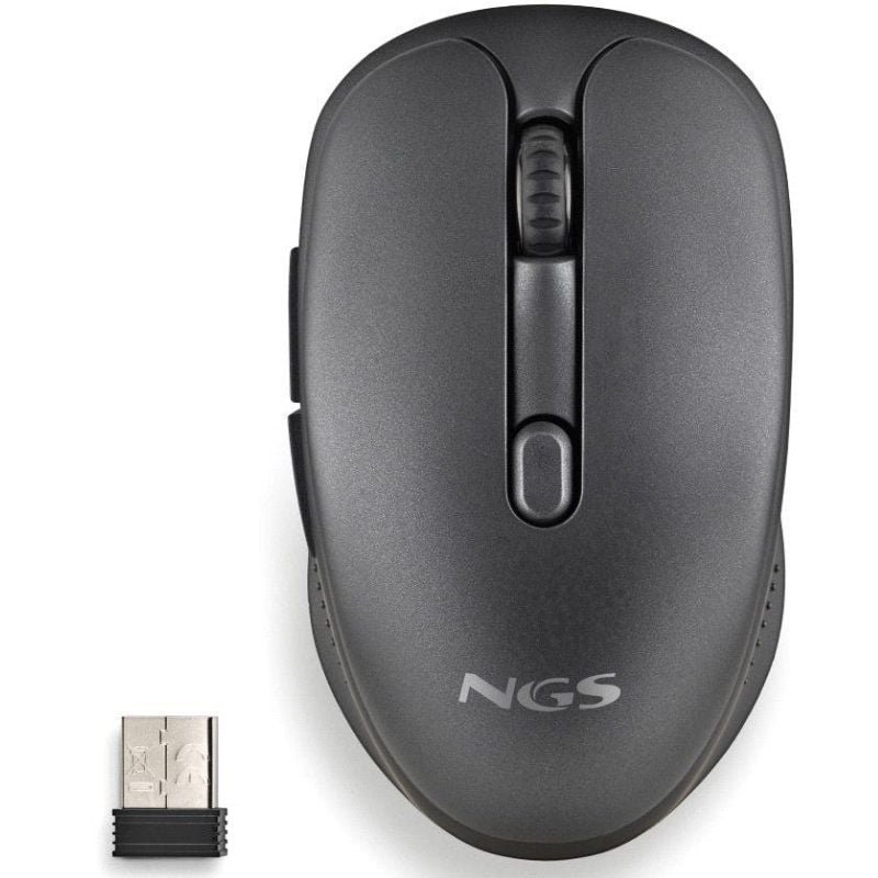 Ratón Inalámbrico NGS Evo Spook silencioso/ Batería recargable/ Hasta 1600 DPI/ Negro - изображение 2