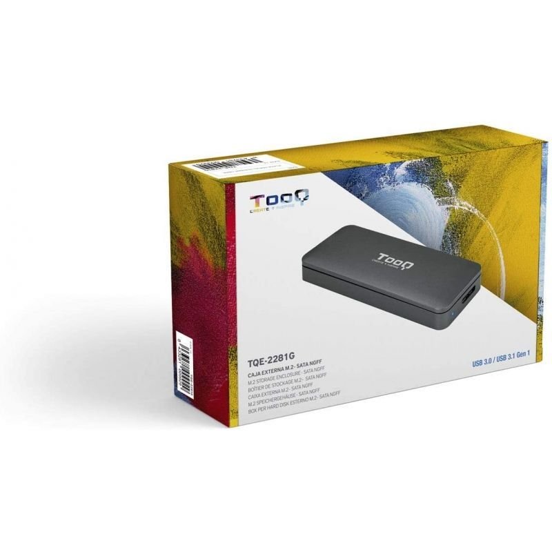 Caja Externa para Disco SSD M.2 SATA TooQ TQE-2281G/ USB 3.0/ Sin tornillos - изображение 5