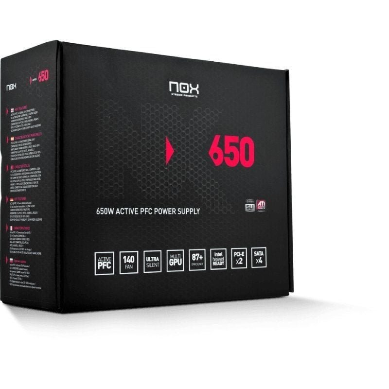 Fuente de Alimentación Nox NX/ 650W/ Ventilador 14cm - изображение 4