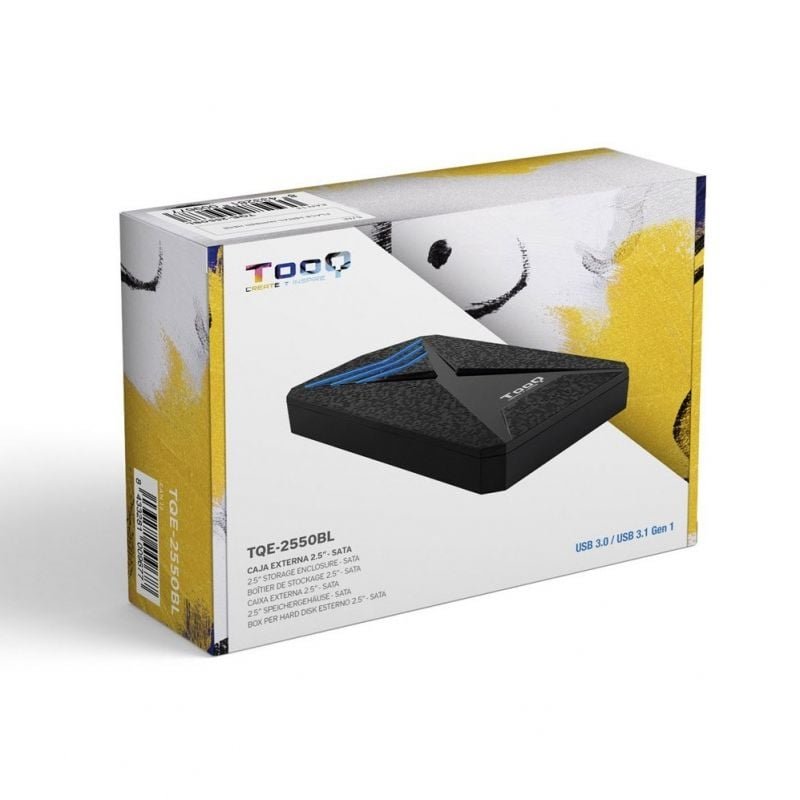 Caja Externa Gaming para Disco Duro de 2.5" TooQ TQE-2550BL/ USB 3.1/ Sin tornillos - изображение 5