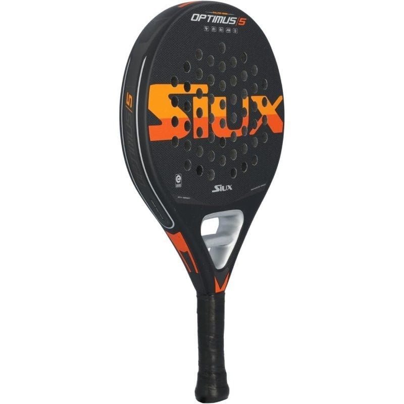 Pala de Pádel Siux Optimus 5/ Negra y Naranja