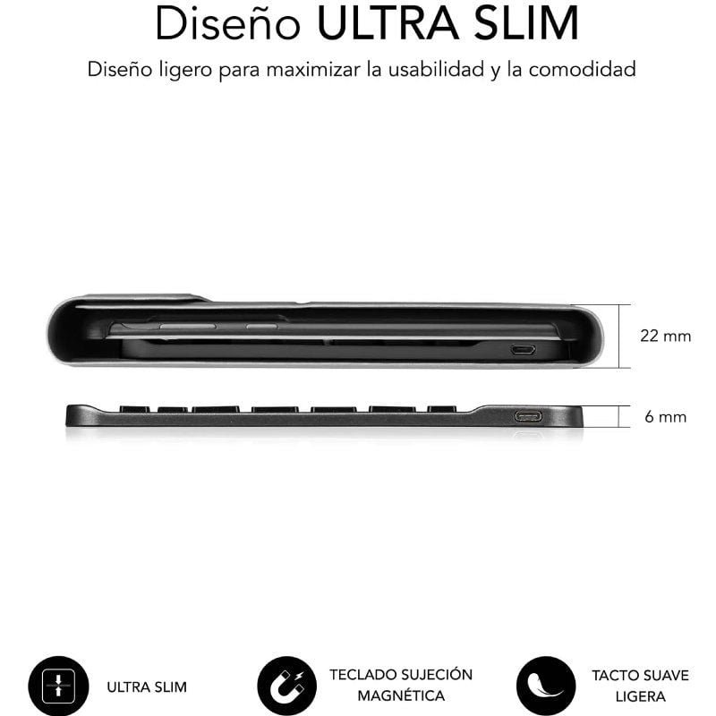 Funda con Teclado Subblim Keytab Pro BT Lenovo Tab 2025 11.5"/ Negra