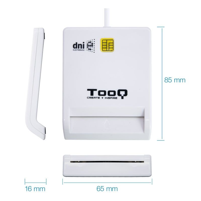 Lector de DNI TooQ TQR-210W/ Blanco - изображение 2