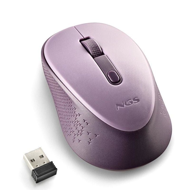Ratón Inalámbrico NGS Dew Lilac/ Hasta 1600 DPI/ Lila - изображение 3