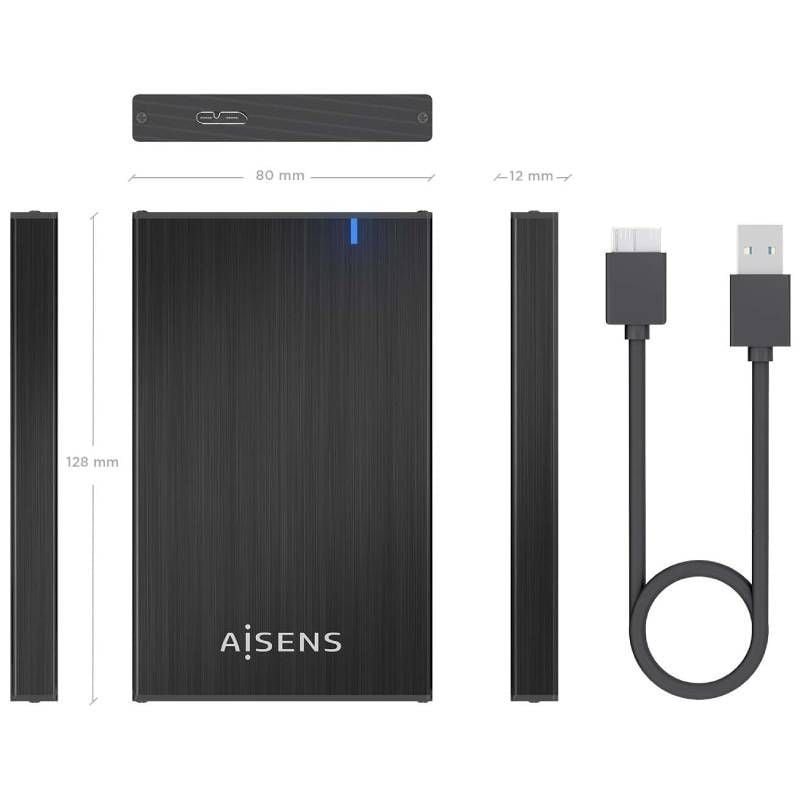 Caja Externa para Disco Duro de 2.5" Aisens ASE-2527B/ USB 3.1 - изображение 4