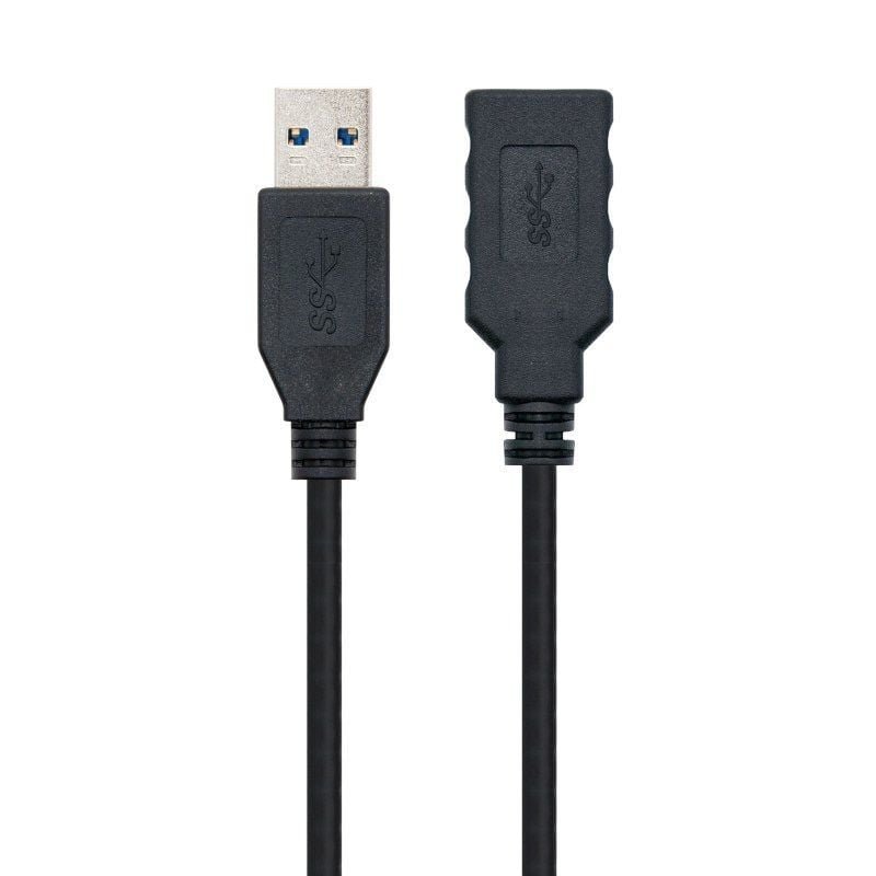 Cable Alargador USB 3.0 Nanocable 10.01.0903-BK/ USB Macho - / USB Hembra/ 3m/ Negro - изображение 3