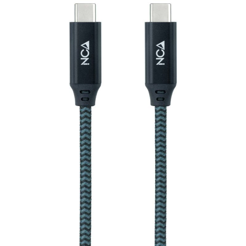 Cable USB 3.2 Tipo-C Nanocable 10.01.4301-L150-COMB/ USB Tipo-C Macho - USB Tipo-C Macho/ Hasta 100W/ 1.5m/ Gris y Negro - изображение 2
