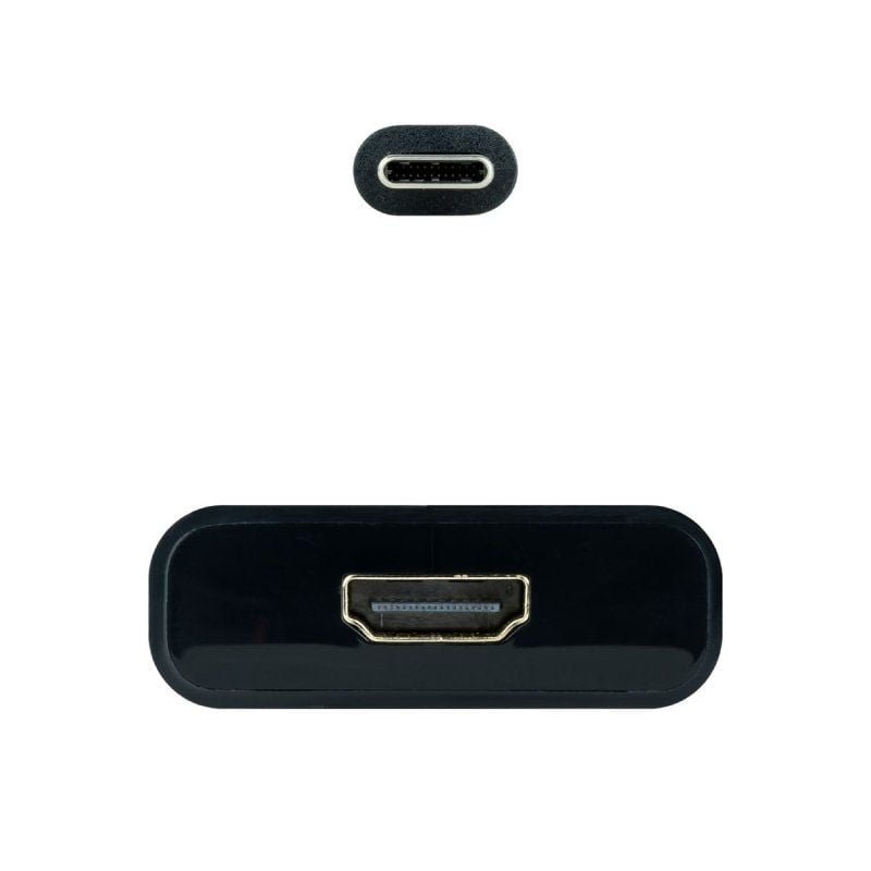 Conversor Nanocable 10.16.4102-BK/ USB Tipo-C Macho - HDMI Hembra/ 15cm/ Negro - изображение 3