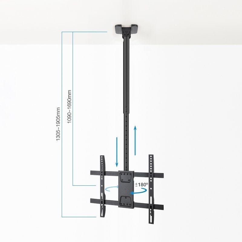 Soporte de Techo Giratorio/ Inclinable/ Nivelable TooQ LPCE1175TSLI-XL-B para TV de 32-75"/ hasta 60kg - изображение 3
