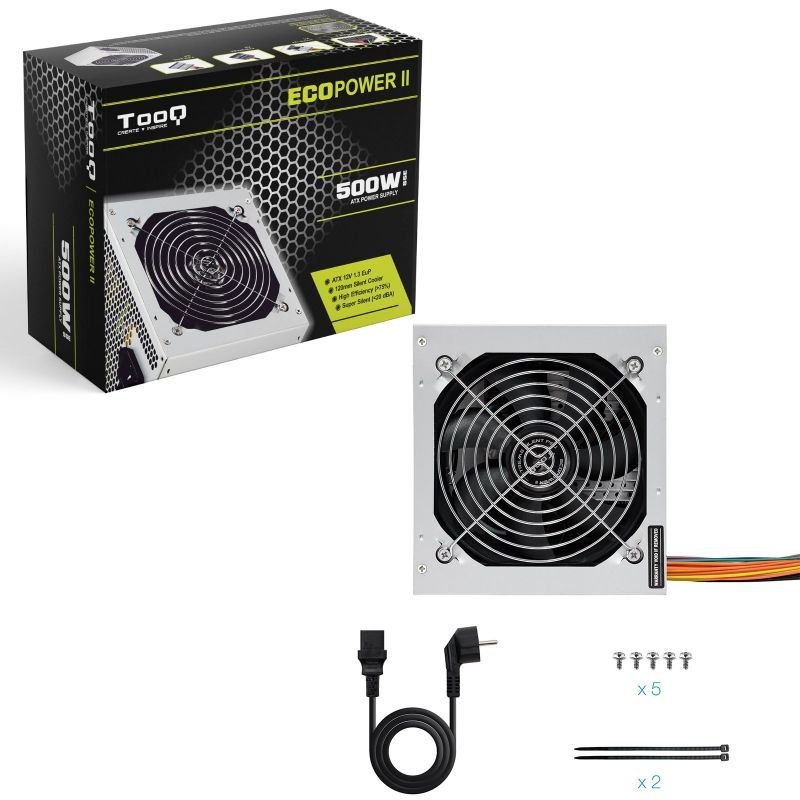 Fuente de Alimentación TooQ TQEP-500SSE/ 500W/ Ventilador 12cm - изображение 5