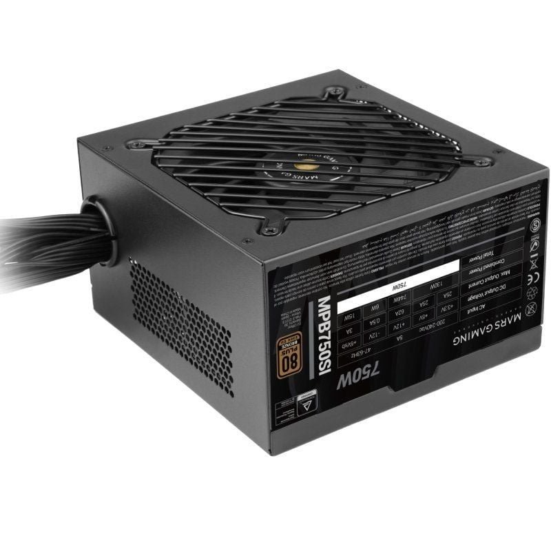 Fuente de Alimentación Mars Gaming MPB750SI/ 750W/ Ventilador 12cm/ 80 Plus Bronze - изображение 3
