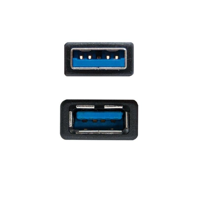 Cable Alargador USB 3.0 Nanocable 10.01.0903-BK/ USB Macho - / USB Hembra/ 3m/ Negro - изображение 2