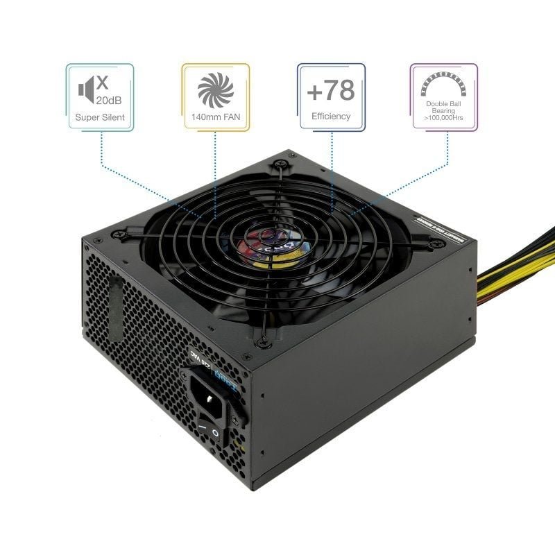 Fuente de Alimentación TooQ TQAPOLO-600SP/ 600W/ Ventilador 14cm - изображение 2