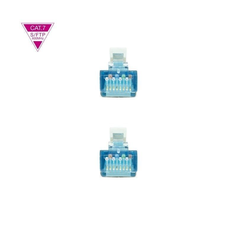 Cable de Red RJ45 SFTP Nanocable 10.20.1701-L150 Cat.7/ 1.5m/ Gris - изображение 3
