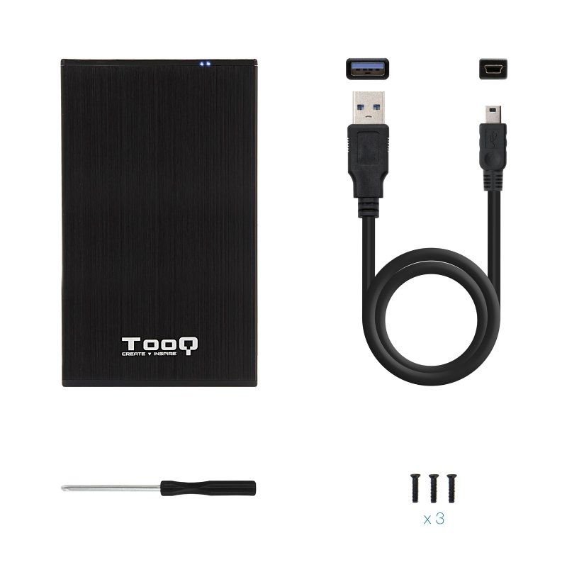 Caja Externa para Disco Duro de 2.5" TooQ TQE-2522B/ USB 3.1 - изображение 5