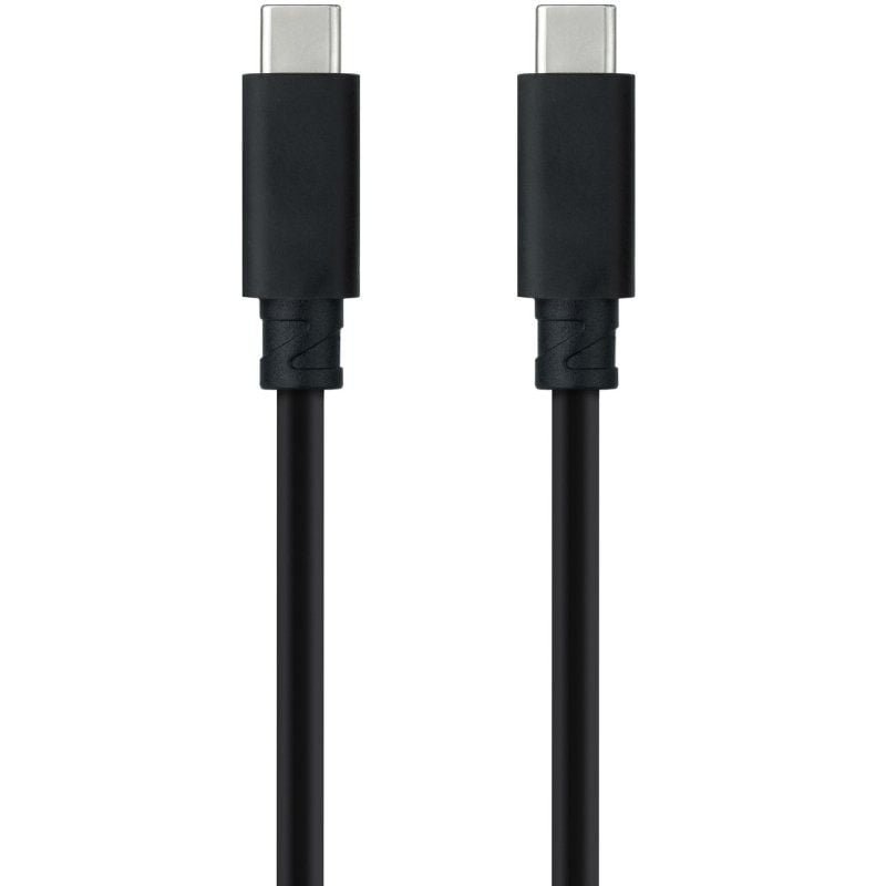 Cable USB 3.2 Tipo-C Nanocable 10.01.4103/ USB Tipo-C Macho - USB Tipo-C Macho/ Hasta 100W/ 20Gbps/ 3m/ Negro - изображение 2