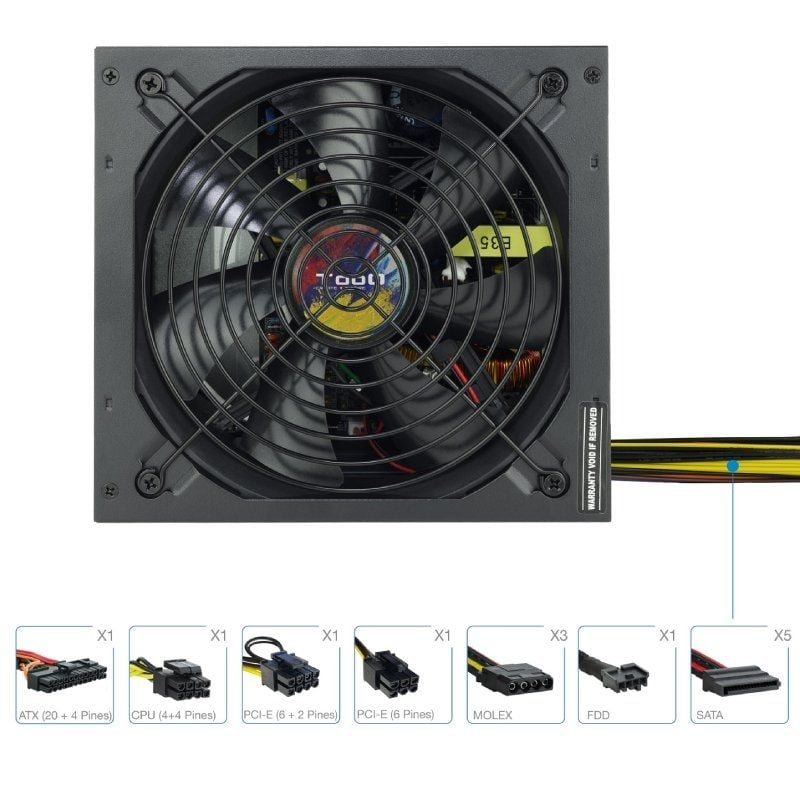 Fuente de Alimentación TooQ TQAPOLO-650SP/ 650W/ Ventilador 14cm - изображение 2