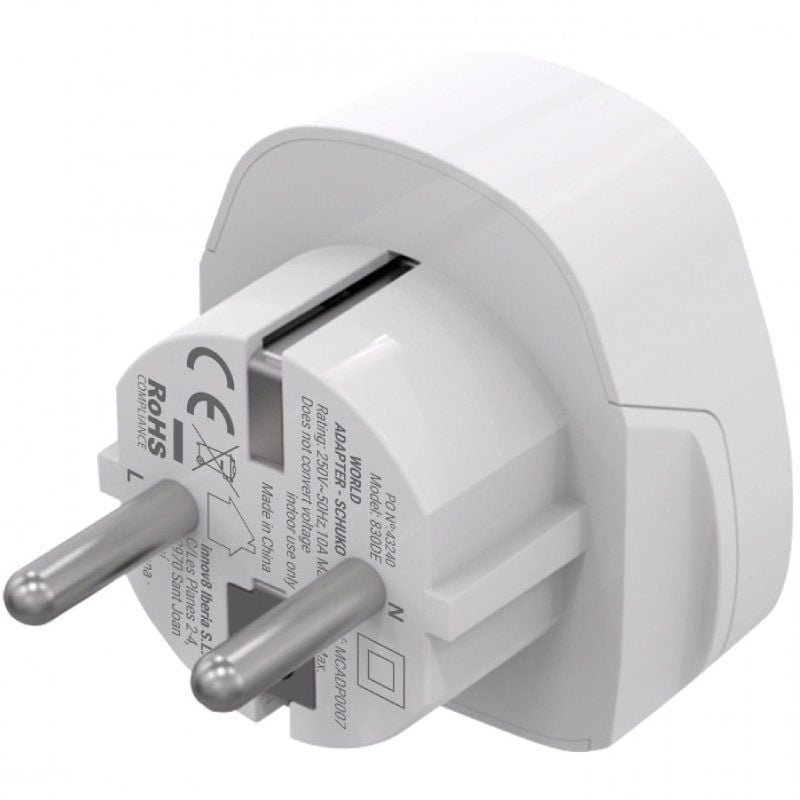 Enchufe Universal Muvit For Change MCADP0007/ 1 Toma de Corriente/ Blanco - изображение 4
