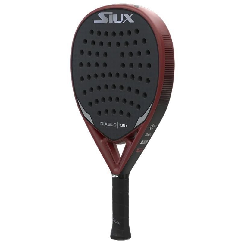 Pala de Pádel Siux Diablo Elite 4/ Negro y Rojo