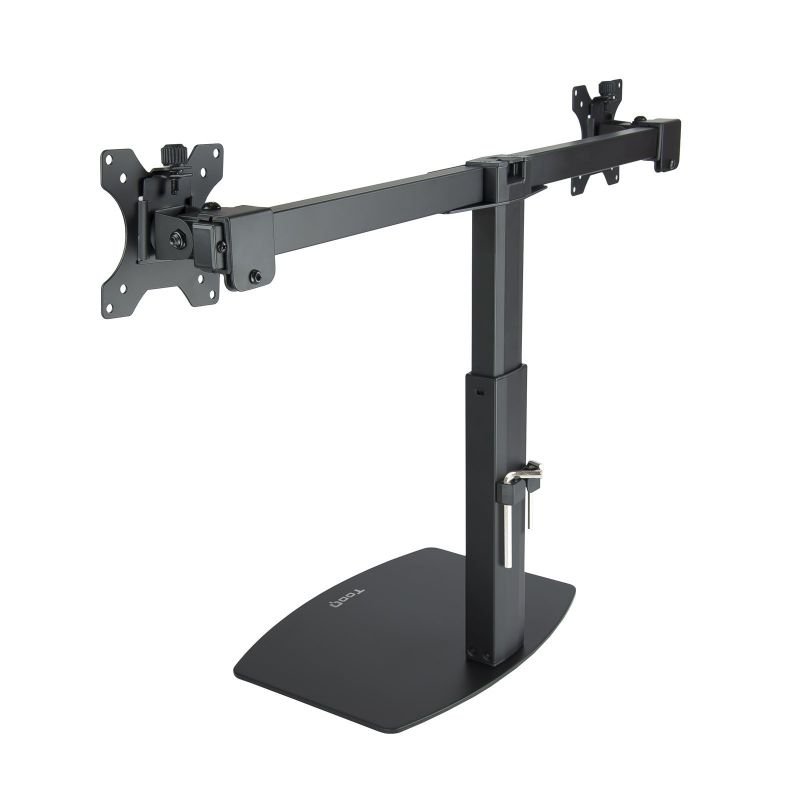 Soporte de Sobremesa para 2 Monitores TooQ DB1727TN-B/ Giratorio/ Inclinable/ hasta 6kg - изображение 2