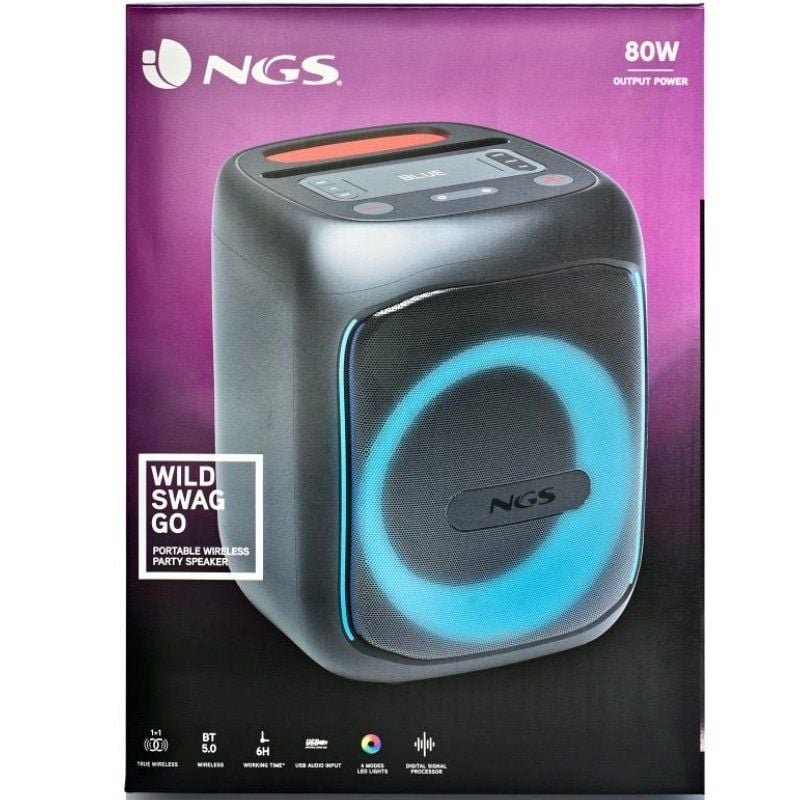 Altavoz Portable con Bluetooth NGS Wild Swag Go/ 80W/ 1.0 - изображение 5