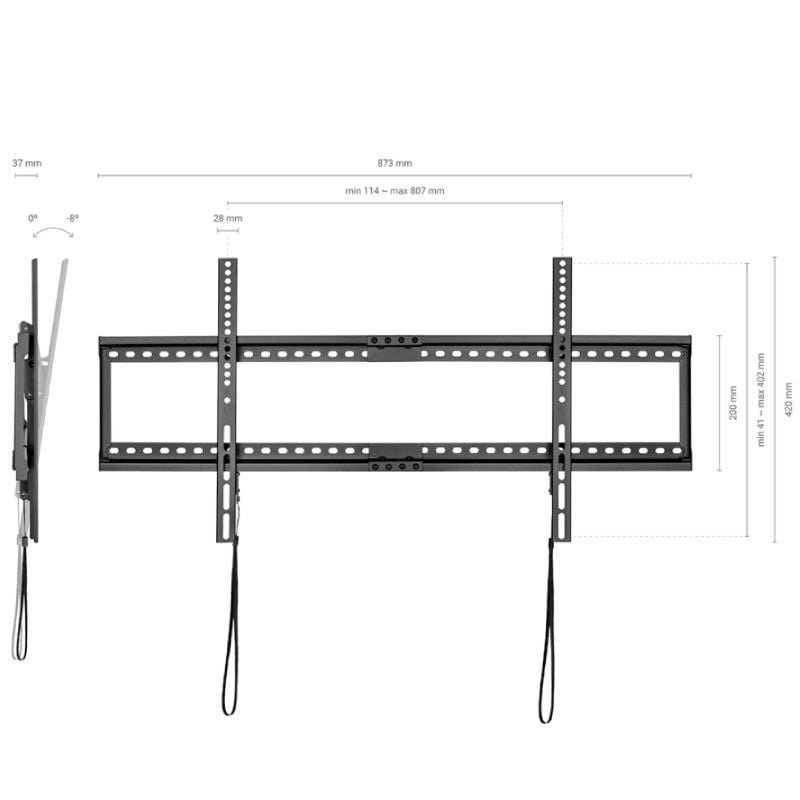 Soporte de Pared Inclinable/ Fijo Aisens WT90T-121 para TV de 37-90"/ hasta 75kg - изображение 3