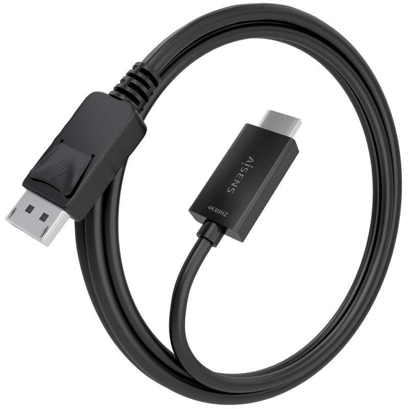 Cable Conversor Aisens A125-0894/ DisplayPort Macho - HDMI 4K Macho/ 2m/ Negro - изображение 2