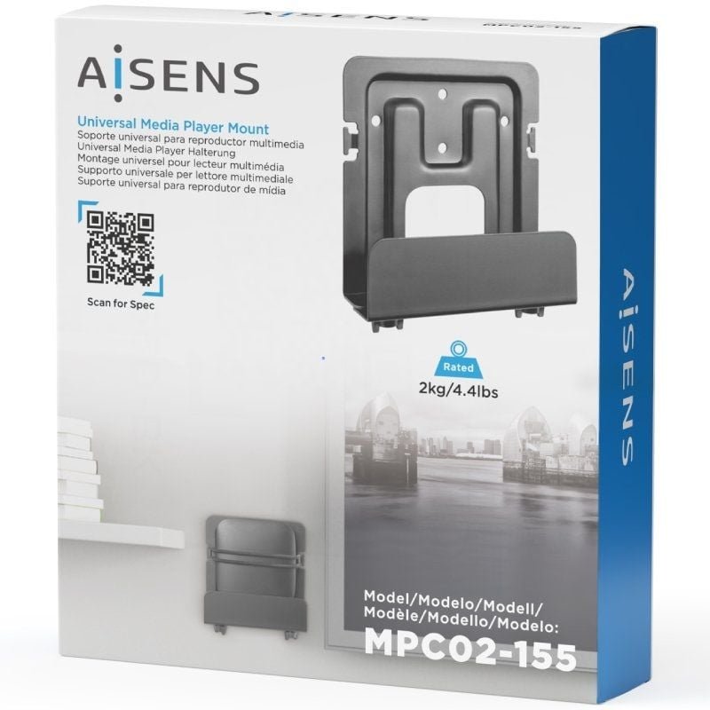 Soporte Universal Aisens MPC02-155 para Router, MiniPC/ hasta 2kg - изображение 5