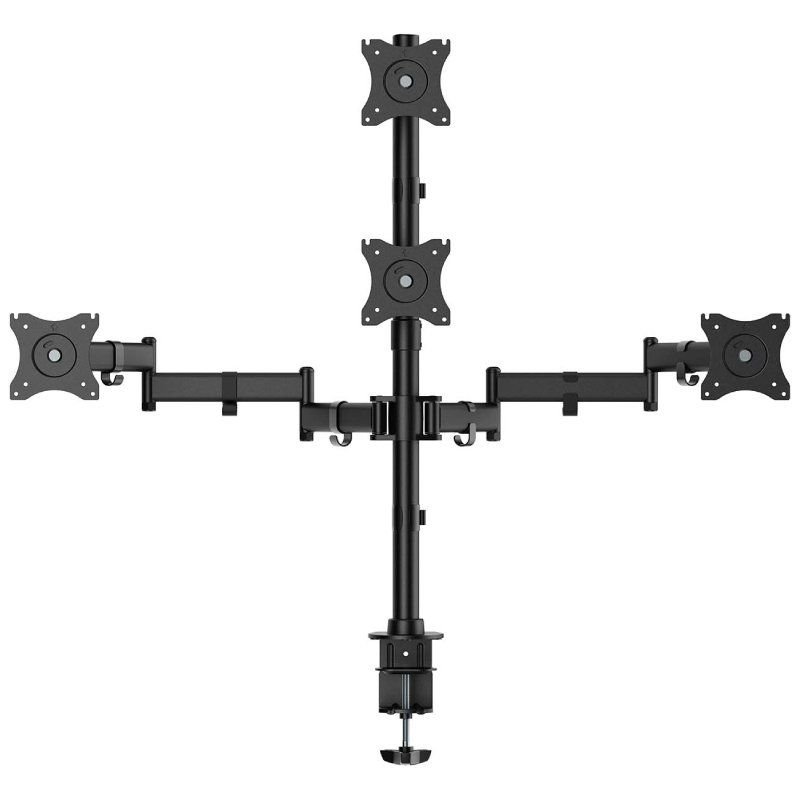 Soporte de Mesa para 4 Monitores y TV Aisens DT27TSR-379/ Giratorio/ Inclinable/ hasta 8kg - изображение 2