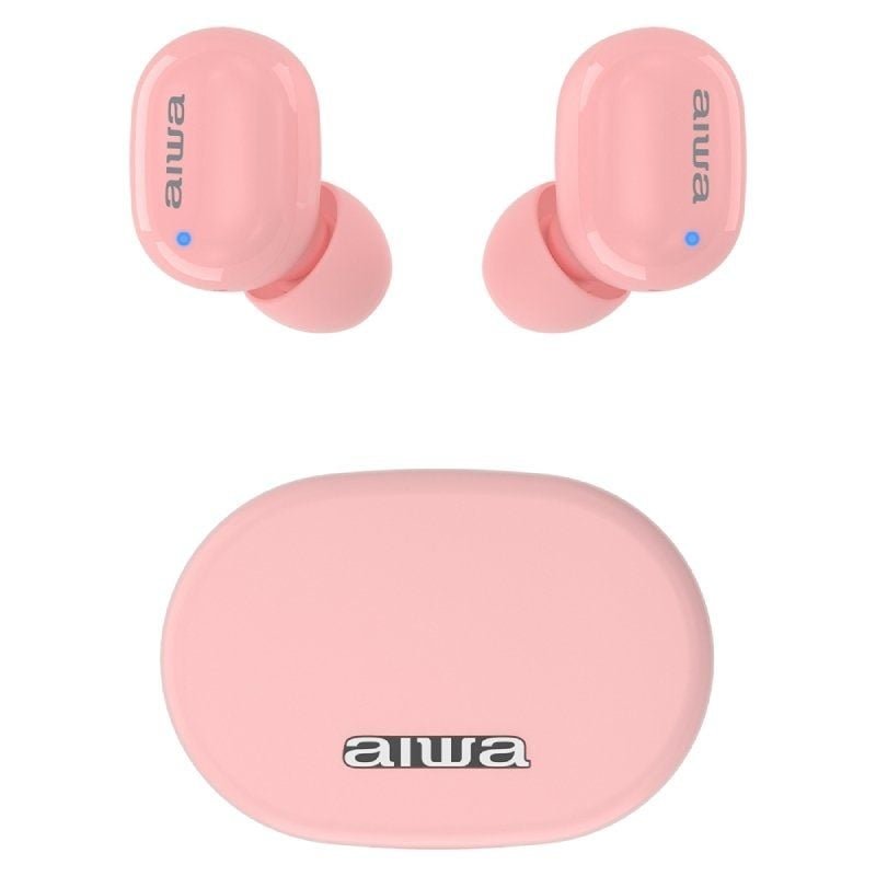 Auriculares Bluetooth Aiwa EBTW-150 con estuche de carga/ Autonomía 3h/ Rosas - изображение 2