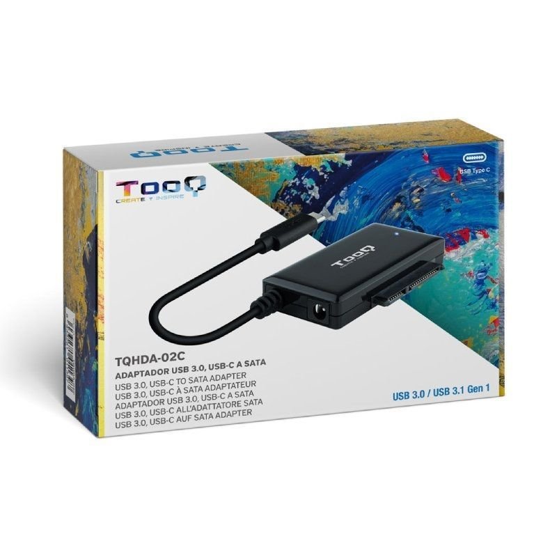 Adaptador para Discos Duros 2.5"/3.5" TooQ TQHDA-02C/ USB Tipo-C Macho - SATA - изображение 3
