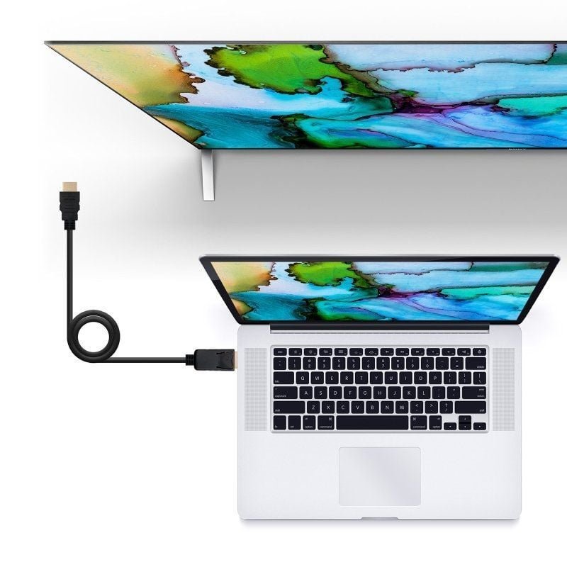 Cable Conversor Nanocable 10.15.4310/ Displayport Macho - HDMI Macho/ 10m/ Negro - изображение 4