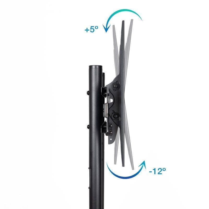 Soporte de Suelo Inclinable con Ruedas TooQ FS1170M-B para TV de 37-70"/ hasta 50kg - изображение 3