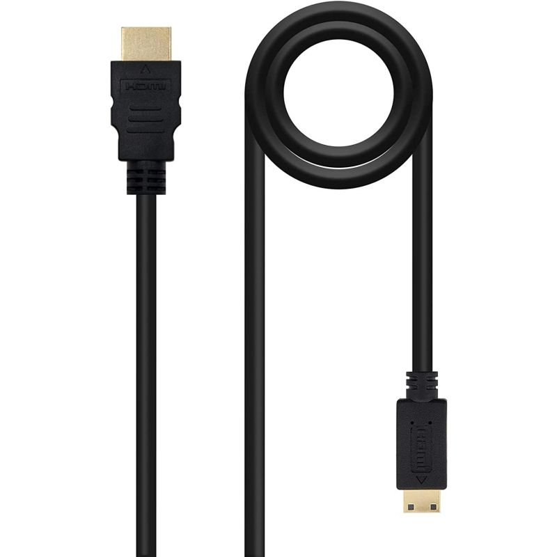 Cable HDMI Nanocable 10.15.0902/ HDMI Macho - Mini HDMI Macho/ 1.8m/ Negro - изображение 2