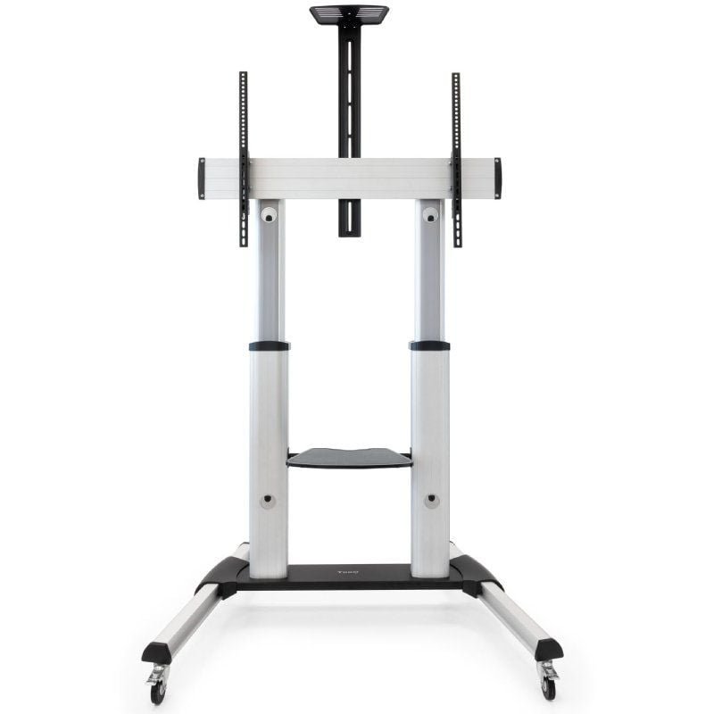 Soporte de Suelo Inclinable/ Ajustable con Ruedas TooQ FS20300M-B para TV de 60-100"/ hasta 100kg