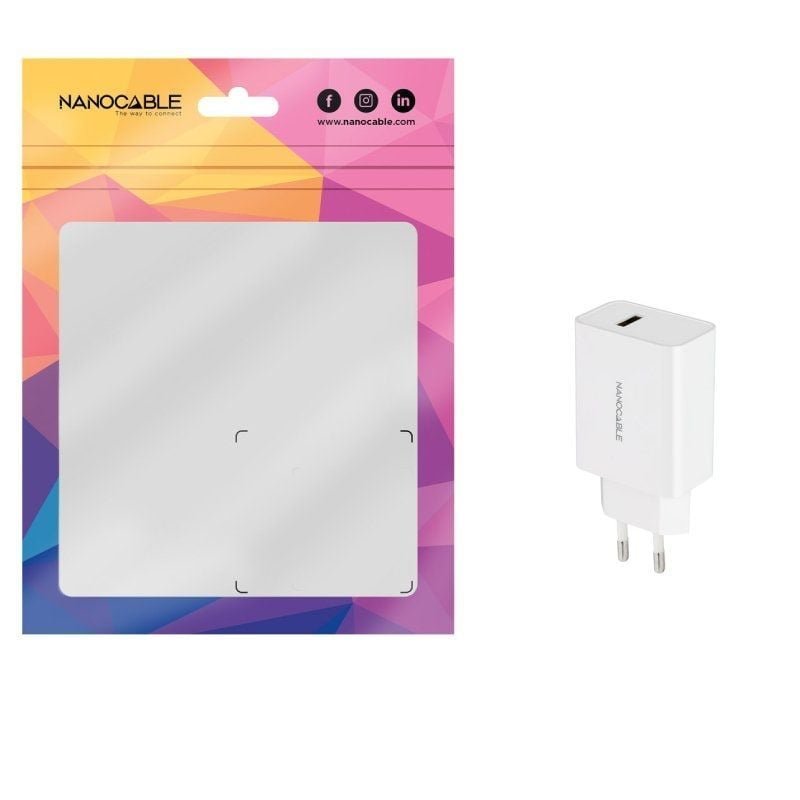 Cargador de Pared Nanocable 10.10.2003/ 1xUSB/ 10W/ Blanco - изображение 3