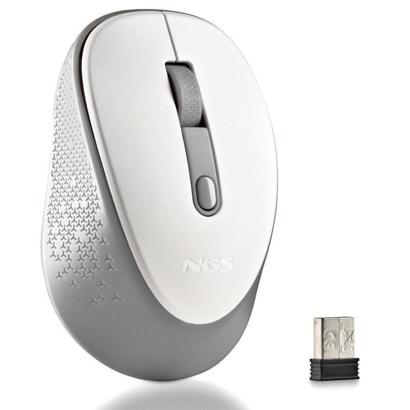 Ratón Inalámbrico NGS Dew White/ Hasta 1600 DPI/ Blanco - изображение 2