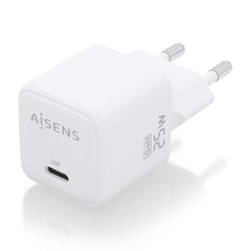 Cargador de Pared GaN Aisens ASCH-25W1P012-W/ 1xUSB Tipo-C/ 25W - изображение 2