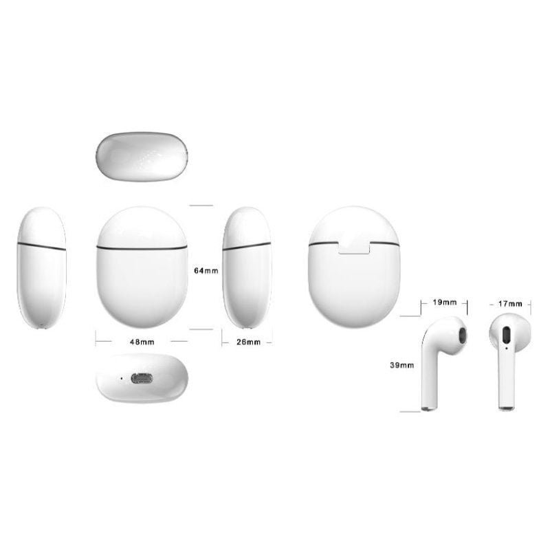 Auriculares Bluetooth Daewoo DW2006 con estuche de carga/ Autonomía 5h/ Blancos - изображение 4