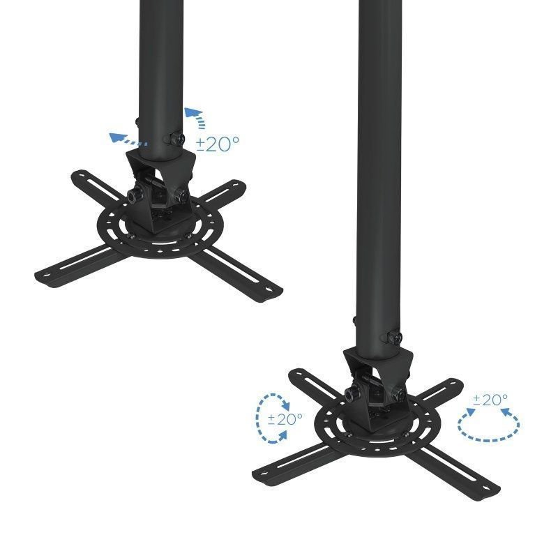 Soporte de Techo para Proyector TooQ PJ3030TN-B/ Inclinable-Giratorio-Nivelable/ hasta 20kg - изображение 5