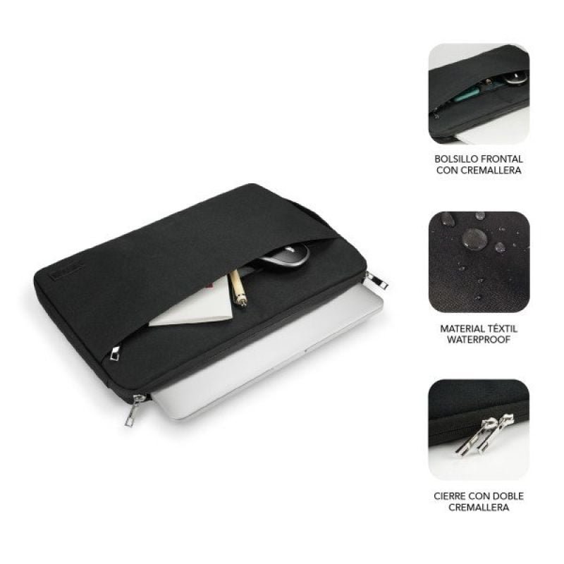 Funda Subblim Urban Laptop Sleeve para Portátiles hasta 15.6"/ Negra - изображение 2