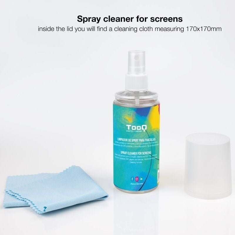 Kit Limpiador de Pantallas TooQ TQSC0016/ Spray 150ml + Paño Microfibra - изображение 2